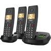 Gigaset PURE 220A Trio - 3 Telefoni Cordless DECT con Segreteria Telefonica - Blocco Chiamate e Funzione Vivavoce - 80 contatti, nero antracite [Compatibile in DE, IT, FR, NL, BE, CHE, AUT]
