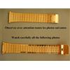 18 19 20 MM Braccialetto Dorata Giallo Brillante E Opaco Acciaio Inossidabile