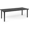 Nardi tavolo rettangolare estensibile LIBECCIO cm 160/220x100x74 h antracite