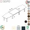 SEIPO Bridge allungo tavolo riunione P.1000 piano monoblocco struttura metallica a ponte Seipo BR.0761 62