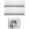 Hitachi Condizionatore Climatizzatore Hitachi Dual Split Inverter R-32 airHome 400 7000+9000 BTU Con RAM-G43N2HAE Multi Pro G Wi-Fi Integrato 7+9