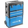 Högert Technik Hogert Technik Cassetta degli attrezzi, 3 pezzi, modulare, mobile mobile con cassetti, capacità di 45 kg, ruote integrate e manico telescopico, ideale per servizi di manutenzione, officine e fai da te