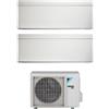 Daikin Climatizzatore Dual Split Inverter 9000+12000 Btu Condizionatore con Pompa di Calore Classe A+++/A++ Gas R32 Wifi (Unità Interna + Unità Esterna) - FTXA25CW + FTXA35CW + 2MXM50A9 Stylish