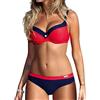 UMIPUBO Costumi da Bagno Push Up Imbottito Costumi da Mare Donna Due Pezzi Bikini Sexy Spiaggia Beachwear Swimwear (Rosa 3, IT 40)