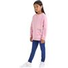 Diadora JG. Tracksuit Logo Tuta da Ginnastica, Rosa, Medium Bambina