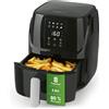 MAXXMEE Friggitrice ad aria calda digitale 3L, combinazione: forno ad aria calda, barbecue e friggitrice, 8 programmi e funzione timer, friggere, grigliare, scongelare, riscaldare e mantenere al caldo