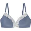 Women'secret Sujetador Triangular Acolchado Cotton Collection 1, Reggiseno Donna, Blu Chiaro, 2B