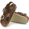 Birkenstock Ciabatte Milano Big Buckle Cognac Narrow Fit