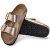 Birkenstock Sandali Arizona Birko Flor Rosa Copper Calzata Stretta Donna
