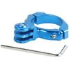 MAXY SUPPORTO DA BICI - MOTO IN ALLUMINIO ST-87 BLU ACTION CAM PER GOPRO NYLOX TREVI AKASO APEXCAM COOAU WOLFANG EZVIZ