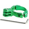 MAXY SUPPORTO DA BICI - MOTO IN ALLUMINIO ST-87 GREEN ACTION CAM PER GOPRO NYLOX TREVI AKASO APEXCAM COOAU WOLFANG EZVIZ