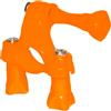 MAXY SUPPORTO DCA310 DA MANUBRIO BICI - MOTO ORANGE PER GOPRO NYLOX TREVI AKASO APEXCAM COOAU WOLFANG EZVIZ