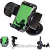 MAXY SUPPORTO AUTO UNIVERSALE A VENTOSA DA PARABREZZA CON BRACCIO CORTO TLZ BLACK PER SMARTPHONE