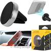 MAXY SUPPORTO AUTO UNIVERSALE MAGNETICO DA BOCCHETTA AUTO VCS-SHORT PER SMARTPHONE SILVER