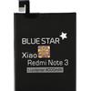 BLUE STAR BATTERIA IONI DI LITIO INTEGRATA 3,8V 4000mAh PER XIAOMI REDMI NOTE 3 - 3 PRO - 3 PRO SE