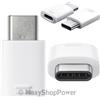 SAMSUNG ADATTATORE ORIGINALE EE-GN930 (GH98-40218A) DA MICROUSB TYPE B A TYPE C WHITE BULK PER SMARTPHONE