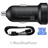 SAMSUNG CARICABATTERIE ORIGINALE AUTO FAST CHARGING EP-LN930 + ECB-DU5 MicroUsb BLACK BULK PER SMARTPHONE