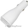 SAMSUNG CARICABATTERIE ORIGINALE DA AUTO DUAL USB FAST CHARGING EP-LN920 15W WHITE BULK PER SMARTPHONE