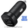 SAMSUNG CARICABATTERIE ORIGINALE DA AUTO PER ACCENDISIGARI USB FAST CHARGING EP-LN930 BLACK BULK SMARTPHONE