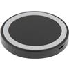 MAXY CARICABATTERIE PER CASA UFFICIO CIRCOLARE WIRELESS CHARGER QI 5W BLACK-WHITE PER SMARTPHONE