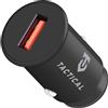 TACTICAL CARICABATTERIE ORIGINALE DA ACCENDISIGARI AUTO LZ-336 2A CON 1X USB 18W QC 3.0 BLACK SMARTPHONE