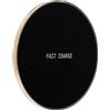 MAXY CARICABATTERIE PER CASA UFFICIO CIRCOLARE WIRELESS FAST CHARGER QI FC05 2A 10W GOLD PER SMARTPHONE