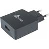 ACURA CARICABATTERIE ORIGINALE DA PARETE PER CASA UNIVERSALE 15W EB-UT205 USB BLACK BULKPER SMARTPHONE