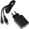 ALCATEL CARICABATTERIE DA CASA ORIGINALE UC15EU 10W + CAVO MICROUSB BLACK BULK PER SMARTPHONE