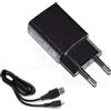 ALCATEL CARICABATTERIE ORIGINALE DA CASA USB UC13EU 10W + CAVO MICROUSB BLACK BULK PER SMARTPHONE