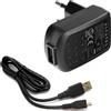 ALCATEL CARICABATTERIE ORIGINALE DA PARETE PER CASA CBA3100AA0C1 5W + CAVO MICROUSB BLACK BULK PER CELLULARI