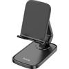 HOCO SUPPORTO STAND PREMIUM HD8 DA TAVOLO UNIVERSALE RIPIEGABILE BLACK PER SMARTPHONE