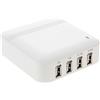 MAXY CARICABATTERIE 4 PORTE USB 4A UNIVERSALE WHITE PER SMARTPHONE
