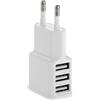 MAXY CARICABATTERIE CASA MULTI TRIPLO USB UNIVERSALE 2A WHITE PER SMARTPHONE