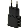MAXY CARICABATTERIE DA CASA MULTI TRIPLO USB UNIVERSALE 10W BLACK BULK PER SMARTPHONE