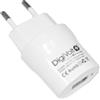 DIGIVOLT CARICABATTERIE DA PARETE PER CASA UFFICIO USB UNIVERSALE 10.5W 2.1A WHITE
