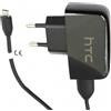 HTC CARICABATTERIE ORIGINALE DA CASA TC P450 5W CAVO Microsub BLACK BULK PER CELLULARI