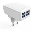LDNIO CARICABATTERIE DA PARETE PER CASA ORIGINALE DL-AC62 4X USB 21W WHITE PER IOS IPHONE GALAXY ANDROID