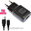 LG CARICABATTERIE ORIGINALE DA PARETE PER CASA MCS-04E 9W 1.8A + CAVO MICROUSB BLACK BULK PER CELLULARI