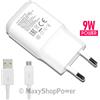 LG CARICABATTERIE ORIGINALE DA PARETE PER CASA MCS-04ER 9W + CAVO DATI MICRO WHITE BULK PER CELLULARI