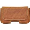 MAXY CLASSIC 200A CASE CUSTODIA DA CINTURA ORIZZONTALE VERA PELLE BROWN PER IPHONE 5 SE IDOL MINI POP C3 Y330