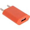MAXY CARICABATTERIE DA PARETE PER CASA UFFICIO USB UNIVERSALE HHC-001 5W 1A ORANGE PER CELLULARI
