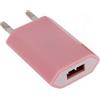 MAXY CARICABATTERIE DA PARETE PER CASA UFFICIO USB UNIVERSALE HHC-001 5W 1A PINK PER CELLULARI