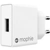 MOPHIE CARICABATTERIE ORIGINALE DA PARETE PER CASA 18W USB WHITE BLISTER PER SMARTPHONE