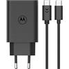 MOTOROLA CARICABATTERIE ORIGINALE USB-C MC-682 TURBO POWER 68W CAVO TYPE C BLACK BLISTER PER SMARTPHONE