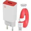 ONEPLUS CARICABATTERIE ORIGINALE DA PARETE PER CASA USB AY0520 10W + CAVO FLAT MicroUsb RED BULK PER ONE 2 X