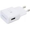 SAMSUNG CARICABATTERIE FAST CHARGING ORIGINALE RAPIDO DA PARETE PER CASA EP-TA20 15W WHITE BULK PER SMARTPHONE