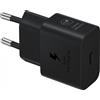 SAMSUNG CARICABATTERIE FAST CHARGING ORIGINALE ULTRA RAPIDO USB-C EP-TA2510 25W BLACK BLISTER PER SMARTPHONE