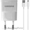 SAMSUNG CARICABATTERIE ORIGINALE DA PARETE PER CASA ETA0U81EWE 5W + CAVO MICROUSB 1M WHITE BULK