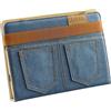 BLUN BOOK STAND CUSTODIA UNIVERSALE JEANS PER TABLET 8 BLU