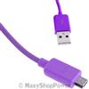 MAXY CAVO DATI E RICARICA MICROUSB 0,90 cm PURPLE BULK PER SMARTPHONE